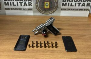 Brigada Militar prende jovem de 20 anos por porte ilegal de arma de fogo em Camaquã